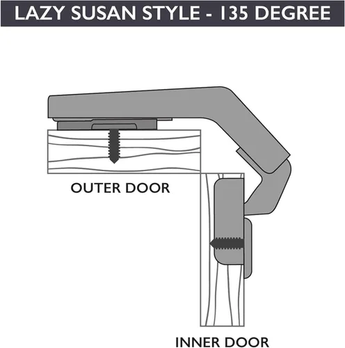 Vista 4 de Ilyapa Soft Close Cabinet Hinges Satin Nickel, 4 Pack - Frameless Inset Kitchen Cabinet Door Hinges Hardware