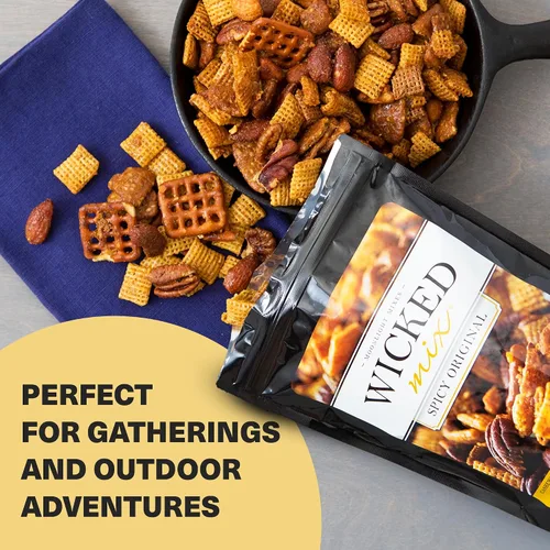 Vista 4 de Wicked Mix Mezcla de Aperitivos con Frutos Secos Mixtos - Aperitivos Dulces y Salados Mezcla Trail Mix Paquetes de Aperitivos con Almendras