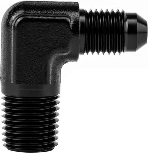 Vista 46 de EVIL ENERGY Adaptador de ajuste de 6AN a 3/8" NPT macho de 90 grados, aluminio