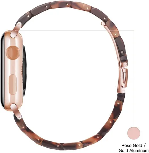Vista 5 de Bandas para Apple Watch Light House - Correas de resina ligera de moda para iWatch para mujeres y hombres 38mm/40mm/41mm/42mm (Series 11 10)