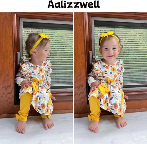 Vista 3 de Aalizzwell Traje de manga larga para bebés recién nacidos