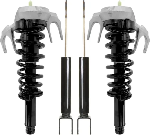 Vista 97 de Detroit Axle - Kit de amortiguadores de 4 puntales para Ford Escape 14-19, 2 puntales delanteros con resorte helicoidal 2 amortiguadores traseros