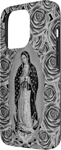 Vista 30 de Funda para iPhone 11 Nuestra Señora Virgen De Guadalupe Virgen María Floral
