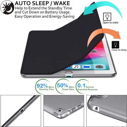 Vista 3 de DuraSafe Cases Para iPad 9.7 Pulgadas Air 1st Generation [Air 1 2013] A1474 A1475 A1476 MD785LL/B MD788LL/B MD786LL/B MD789LL/B MD787LL/B Trifold PC