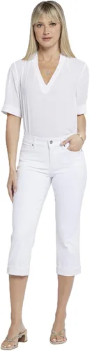 Vista 15 de NYDJ - Pantalones de mezclilla Marilyn rectos con puños recortados y efecto moldeador para mujer Negro