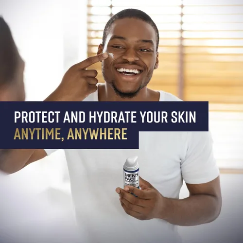 Vista 6 de Hidratante Facial para Hombres - Loción Masculina Hidratante Profunda y Antienvejecimiento Hecho en Europa Vitamina C+E, Elastina, Ácido