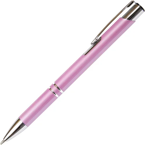 Vista 2 de Hermoso lápiz mecánico JJ rosa económico, repuesto de plomo estándar de 0.028 in, nombre grabado gratuito en lápiz, promociona tu negocio, anuncios