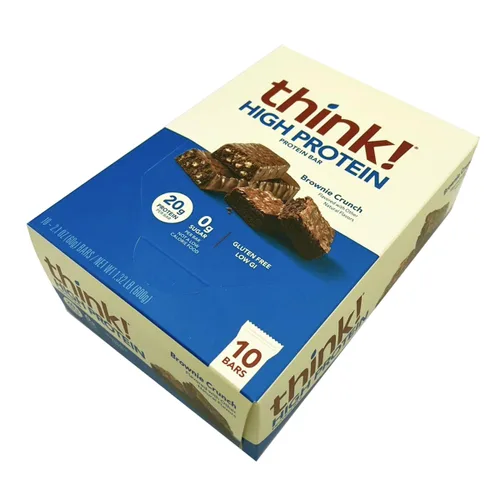 Vista 2 de Think Products ThinkThin Bar Brownie Crunch - 10 barras