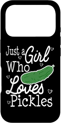 Vista 30 de Pickles Just A Girl Who Loves Funny Case for iPhone 16
