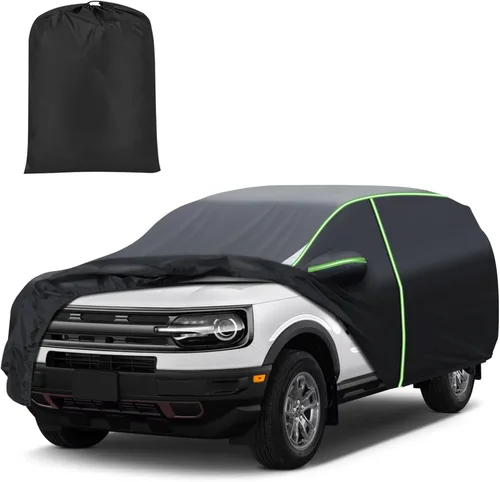 Vista 24 de Mixsuper Liner Funda para coche para BMW X3 2003-2026, 7 capas, funda impermeable para coche, accesorios para X3 con puerta con cremallera, tiras
