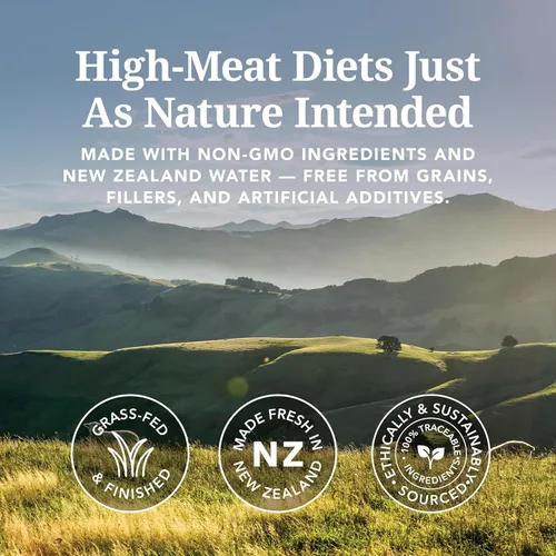 Vista 3 de Feline Natural New Zealand Comida Enlatada para Gatos Alimento Húmedo, Alto en Carne, Bajo en Carbohidratos y Sin Granos Comida Húmeda para Gatos