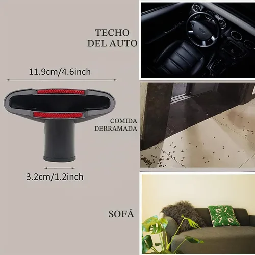 Vista 4 de ANBOO Juego de accesorios de vacío, accesorios de aspiradora de 1 1/4 pulgadas, kit de limpieza, accesorios de cepillo de piso de madera dura