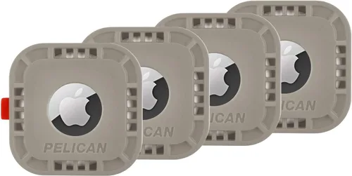 Vista 11 de Pelican Protector - Paquete de 4 soportes para Apple AirTag Funda Air Tag con adhesivo 3M Funda resistente a prueba de golpes para AirTag Stick