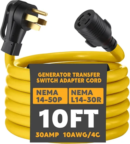 Vista 22 de Kanayu Cable adaptador de interruptor de transferencia de generador NEMA TT