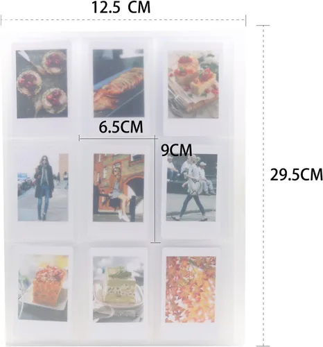Vista 3 de Ablus 288 bolsillo mini álbum de fotos libro 2x3 pulgadas fotos para Fujifilm Instax Mini 7s 8 9 11 25 Evo, Polaroid Snap Z2300 impresora de cámara