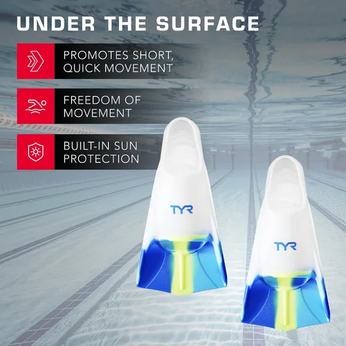 Vista 4 de TYR Stryker Aletas de Natación de Silicona - Equipo de natación para adultos para entrenamiento y carreras