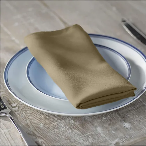 Vista 45 de LA Linen Paquete de 10 servilletas de popelina de poli, servilletas de tela suave, servilletas lavables y reutilizables, servilletas de mesa