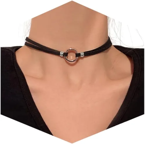 Vista 8 de Fesciory Black Necklace for Women, Adjustable Daily Goth Jewelry Gift Negro 1
