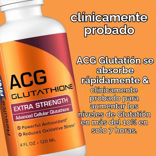 Vista 5 de Suplemento ACG Glutatión fuerza extra (Glutatión celular avanzado) de Results RNA, 2 onza