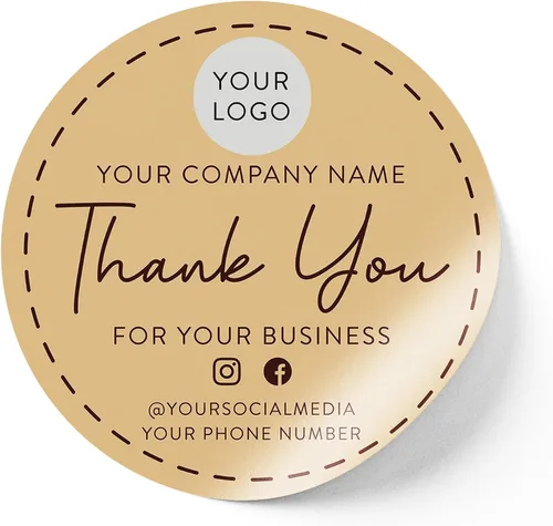 Vista 49 de Calcomanías de vinilo personalizadas con tu imagen, texto, diseño y logotipo. Etiquetas comerciales personalizadas impermeables para embalaje