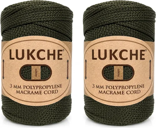 Vista 44 de Cuerda de macramé premium de poliéster de 3 mm (134.44 metros), (250 g) 100% cuerda de macramé de polipropileno, hilo de crochet de macramé colorido
