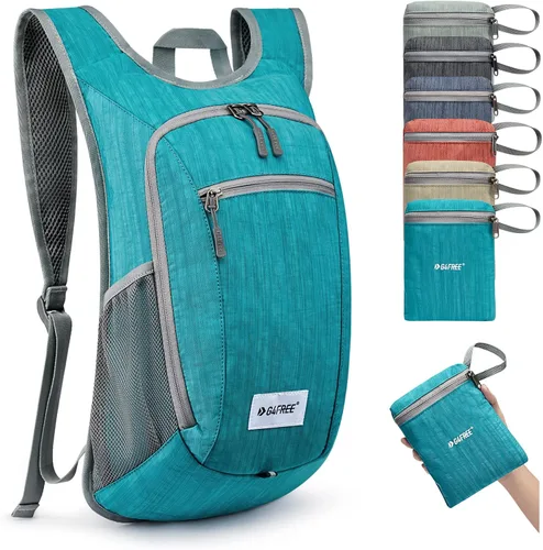 Vista 24 de G4Free 10L/15L Mochila para Senderismo Plegable Ligera, Mochila de Día para Caminatas, Pequeña, Viaje al Aire Libre, Bolsa de Hombro Plegable