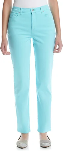 Vista 10 de Gloria Vanderbilt - Pantalones de mezclilla Amanda clásicos de tiro alto y pierna cónica petite para mujer Begonia Bloom