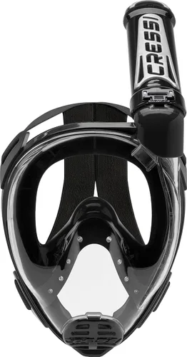 Vista 2 de Cressi Máscara facial completa de snorkel para adultos - Vista amplia y clara, sistema antivaho - Respiración fácil: la seguridad primero - Nuevo