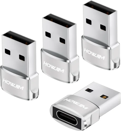 Vista 13 de Paquete de 2 adaptadores USB a USB C, USB 2.0 de carga rápida de transferencia de datos de 480 Mbps, adaptador OTG hembra tipo C a USB 2.0 macho