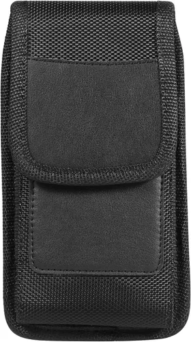 Vista 3 de Funda de nailon resistente para teléfono celular con clip para cinturón con trabillas para cinturón, tarjetero para Motorola Moto G Power G Stylus G