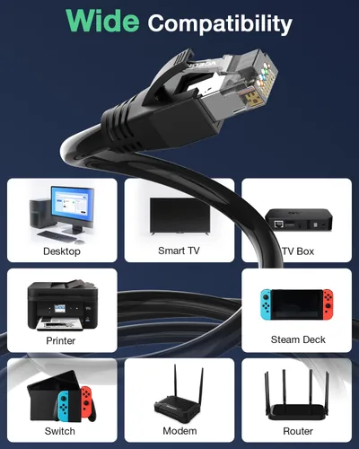 Vista 5 de VCELINK Conector CAT6A, conectores RJ45 pasan a través de CAT6A CAT7 blindado, chapado en oro de 3 clavijas con certificación UL, conector CAT7