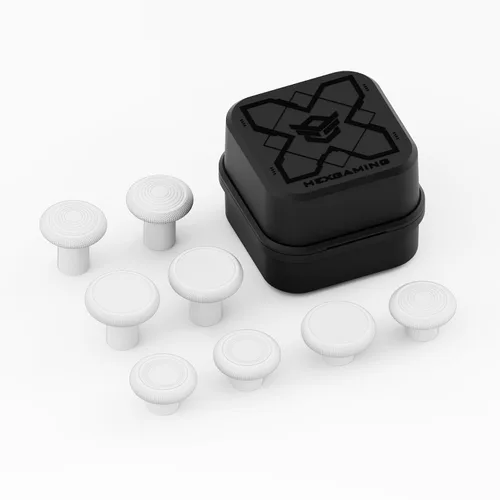 Vista 17 de HEXGAMING Palancas de repuesto de 2 alturas abovedadas y cóncavas para controladores Phantom y Ultimate Pro - Parte base no está incluida