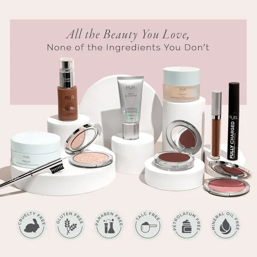 Vista 6 de PÜR MINERALS 4-in-1 Love Your Selfie Foundation & Concealer - Longwear Medium-to-Full Coverage Liquid Makeup Foundation with Hydrating Blend for