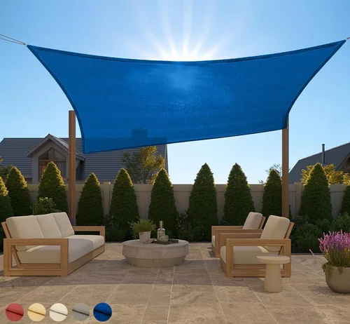 Vista 35 de GORILLA GRIP - Toldo parasol resistente, protección UV, resistente a la decoloración, desgarros y óxido, rectangular, con bordes curvos que bloquean