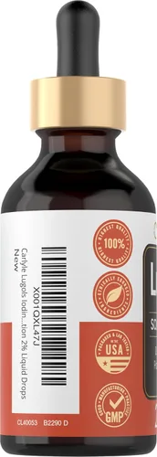 Vista 3 de Carlyle Lugols Yodo 2 por ciento 2 fl oz Solución de yoduro de potasio y yodo 2% gotas líquidas