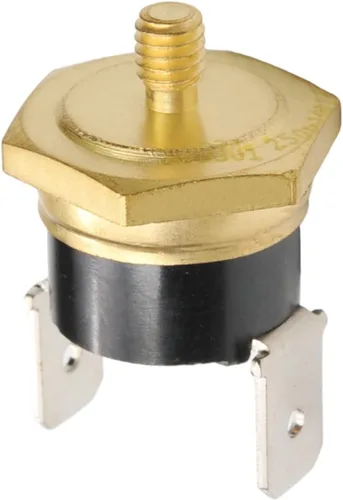 Vista 9 de Fielect Interruptor de control de temperatura del termostato KSD301, ajuste Snap Disc Interruptor de temperatura 257.0 °F Cobre M5 normalmente
