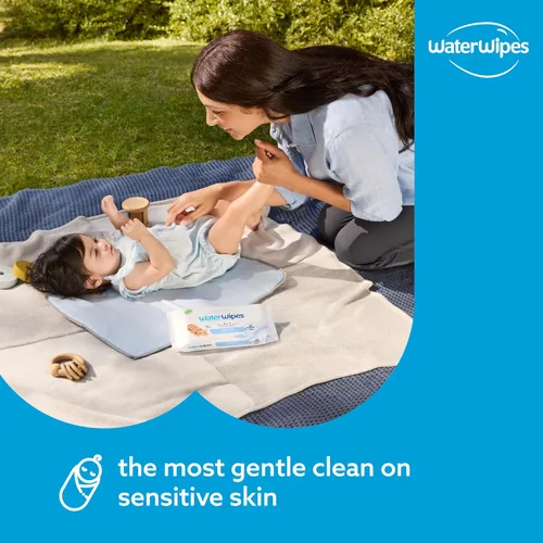 Vista 3 de WaterWipes Paquete de 540 unidades originales (9 paquetes) y toallitas texturizadas limpias, 240 unidades (4 paquetes), sin plástico, 99.9%