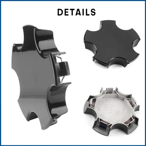 Vista 7 de 4 tapas centrales de rueda compatibles con Corvette C5 Z06 2000-2004 de repuesto negro S207-09 WCA-155