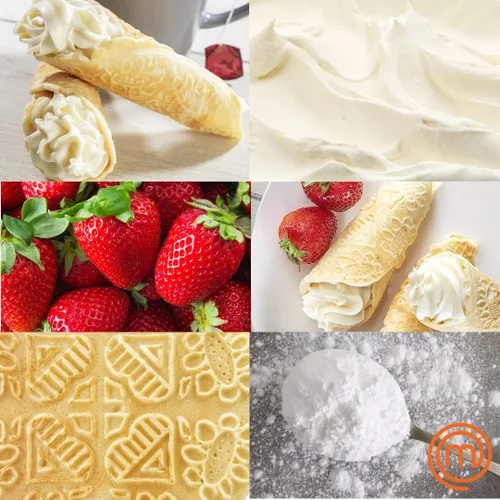 Vista 4 de MasterChef Krumkake Baker-prepara 2 pizzelas caseras como galletas de cannoli