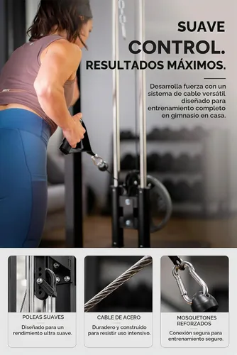 Vista 3 de Marcy Power Cage with Pulley, Pull Up Dip Station, Squat Rack SM-3551AMZ