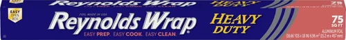 Vista 9 de Aluminio Reynolds Wrap Heavy Duty, 37.5 Square Feet Wide Heavy Duty Foil, Ideal For Large Meats, Food Pans, and Grilling, 18 Inch Wide Roll, Grill