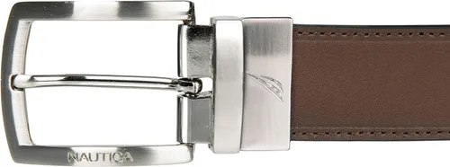 Vista 3 de Nautica Men's Reversible Leather Casual and Dress Belts with Metal Buckle