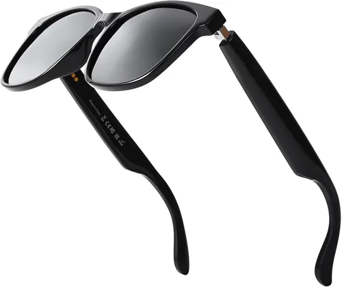 Vista 8 de Quaoar Lentes de audio Bluetooth inteligentes con doble altavoz, micrófono de oído abierto, disparo remoto, asistente de voz para mujeres/hombres