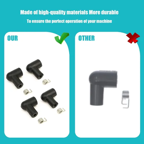Vista 3 de 135-053 STE 135-053 Bota de bujía para cable de 5 mm Para cable de 5 mm Se utiliza en motosierras y recortadoras - (4PCS)