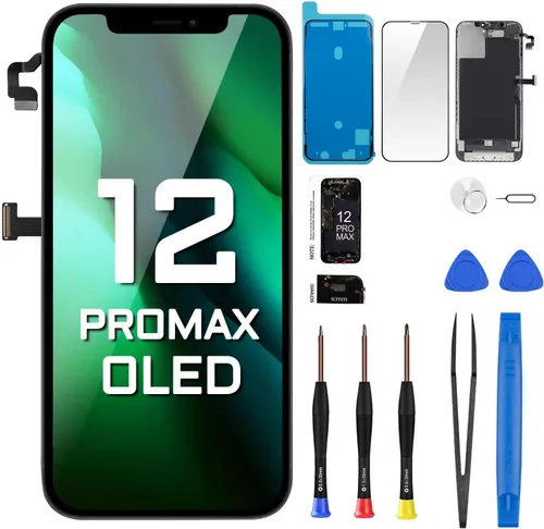 Vista 7 de para iPhone 12 Pro Max Reemplazo de la pantalla del altavoz del oído 6.7" LCD