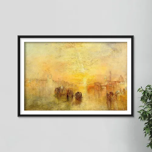 Vista 3 de Textured Paper - J. M. W. / William Turner - Going to The Ball, San Martino (1846) Photo Poster Painting Art Print - Size: A5 (8.2 x 5.8 Inches)