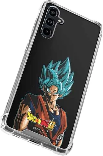 Vista 2 de Skinit Funda transparente compatible con Galaxy A54 5G, diseño oficial de Dragon Ball Super Goku Negro - DBZSPR04
