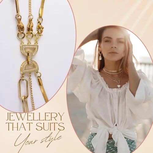 Vista 5 de VeekyVicky Necklace Layering Clasps Gold and Silver