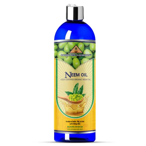 Vista 9 de Ancient Health Remedies Aceite de neem orgánico prensado en frío, sin refinar, certificado por la USDA, puro y natural, excelente aceite portador a