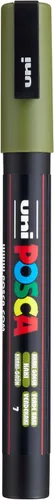 Vista 4 de uni-ball POSCA PC-3M - Rotulador fino, color negro azul Glitter